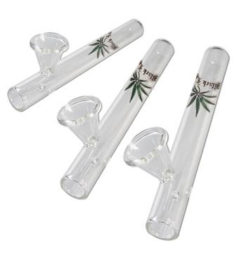 Glaskawumm mit Cannabisblatt