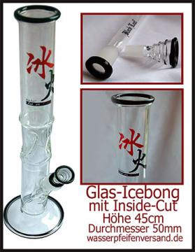 Icebong Zylinder Massivschliff 4mm Glas