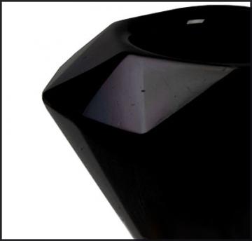 Detail Bongkopf schwarze Diamant Form