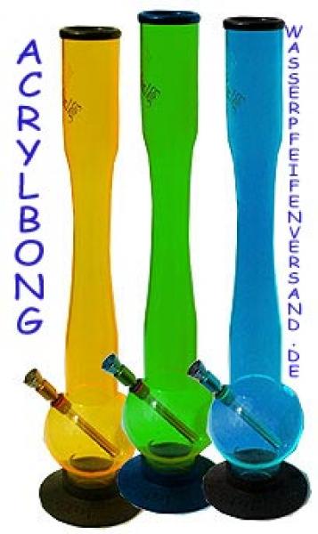 Acryl Wasserpfeife mit Bauch in drei Farben