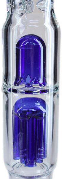 Perkolator System aus blauem Glas